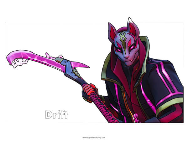 Fortnite Drift Coloring Page