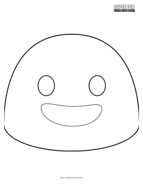 Google Happy Emoji Coloring Page - Super Fun Coloring