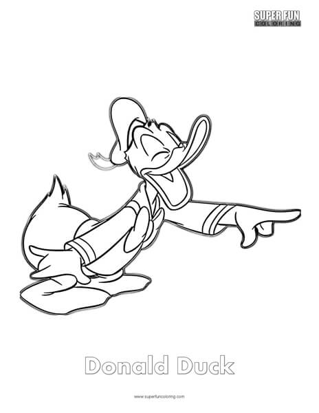 Donald Duck Disney Coloring Page