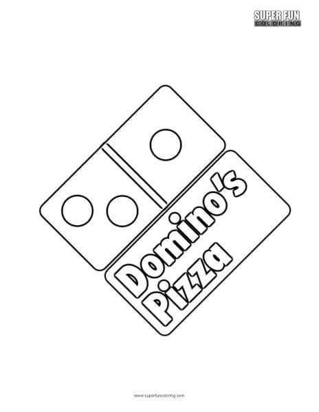 Domino's Pizza Logo Coloring Page