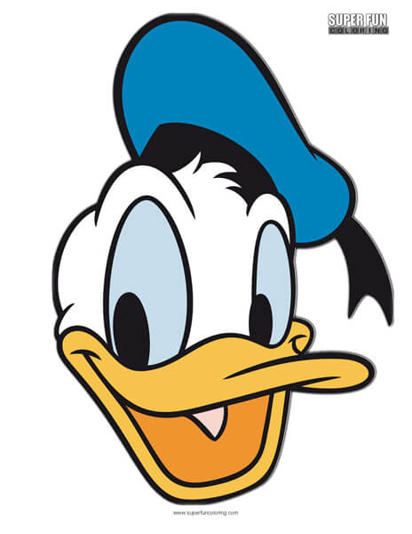 Donald Duck Coloring Page Disney