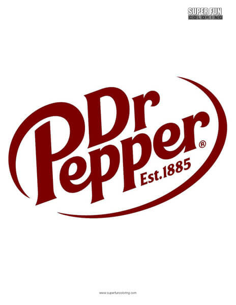 Dr. Pepper Coloring Page Free
