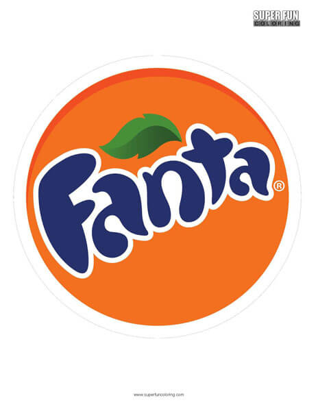 Fanta Logo Coloring Page