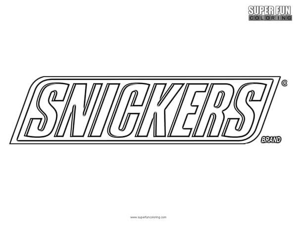 Snickers Logo Coloring Page