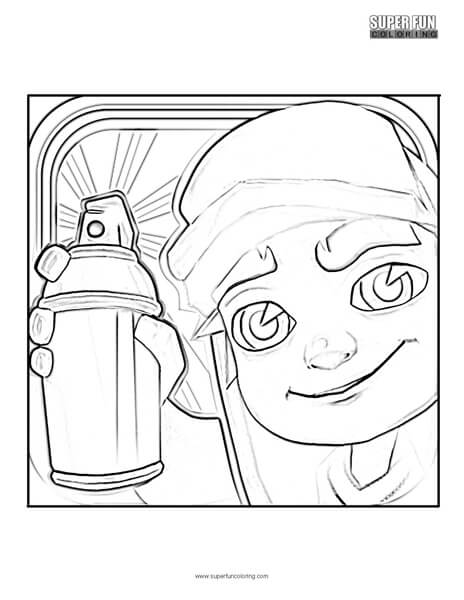 Subway Surfers Coloring Page phone app