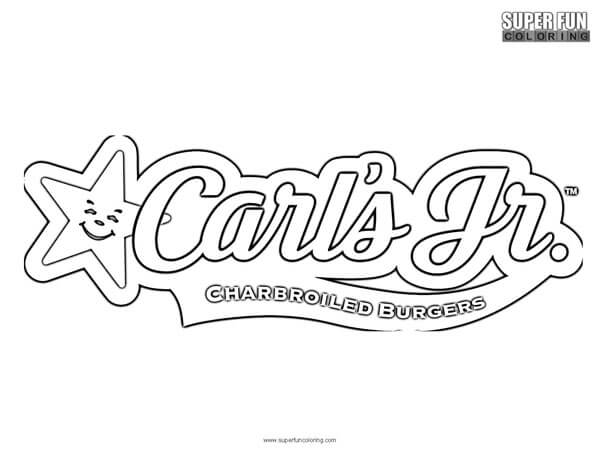 Carl's Jr. Logo Coloring Page