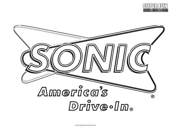 Sonic Logo Coloring Page