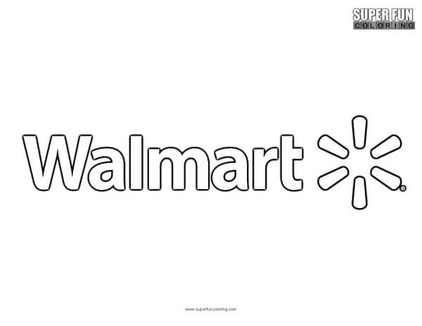 Wal-Mart Logo Coloring Page
