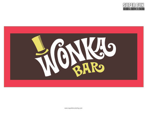 Wonka Bar Logo Coloring Page