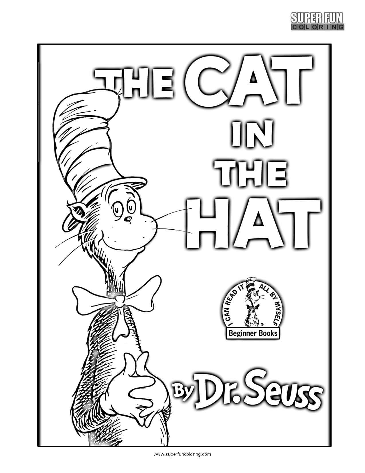 Cat in the Hat Coloring Page   Super Fun Coloring