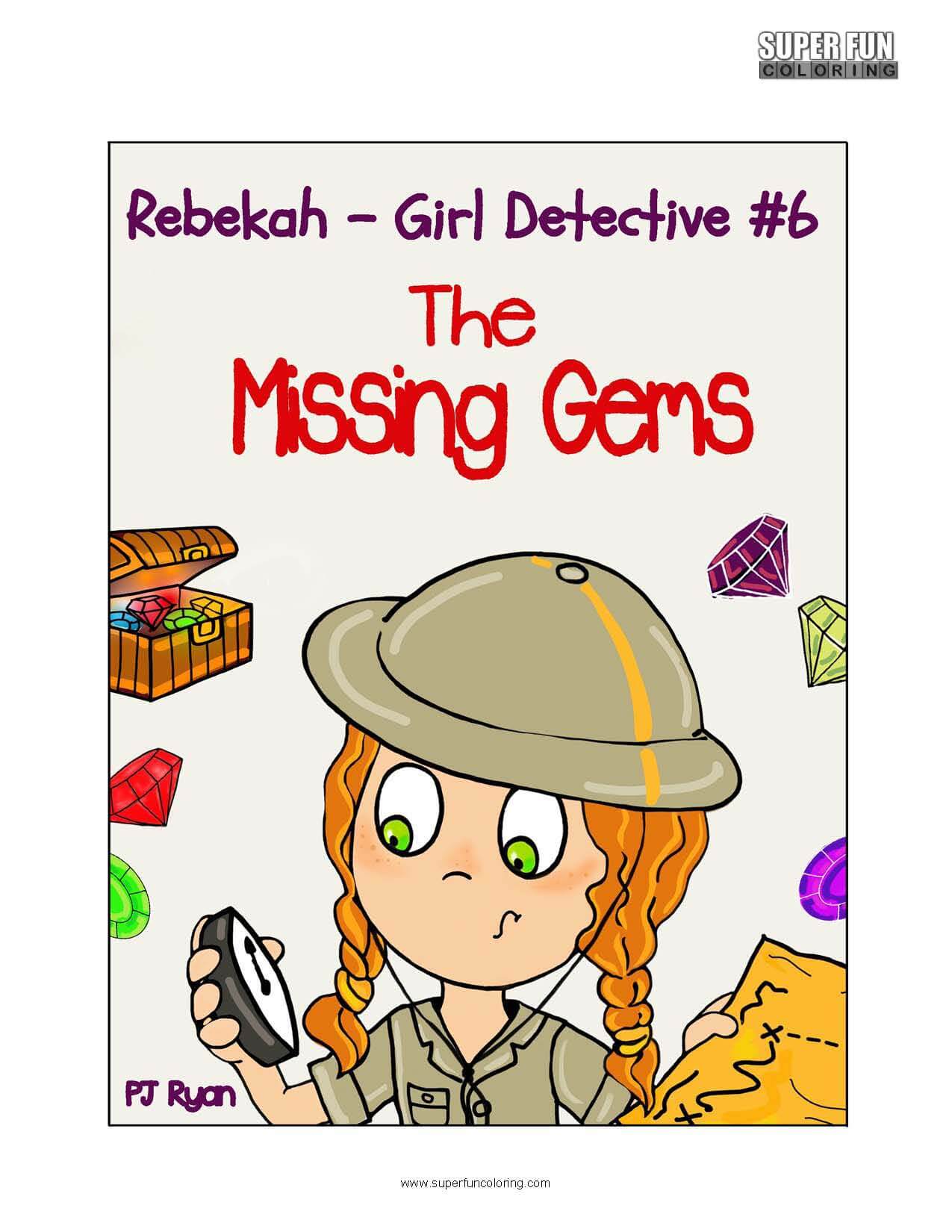 Rebekah Girl Detective Book Coloring Page