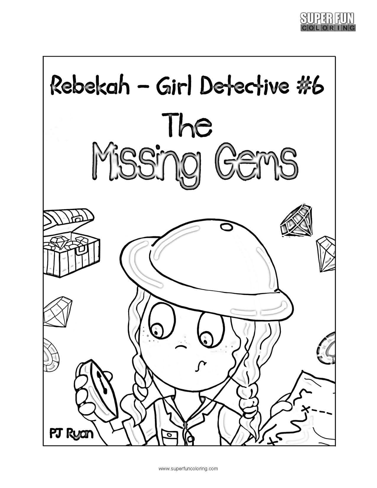 Rebekah Girl Detective Coloring Page