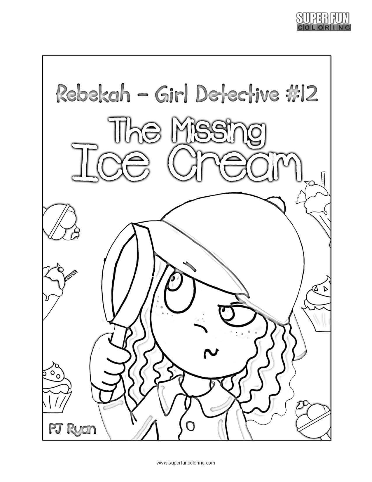 Rebekah Girl Detective Coloring Page