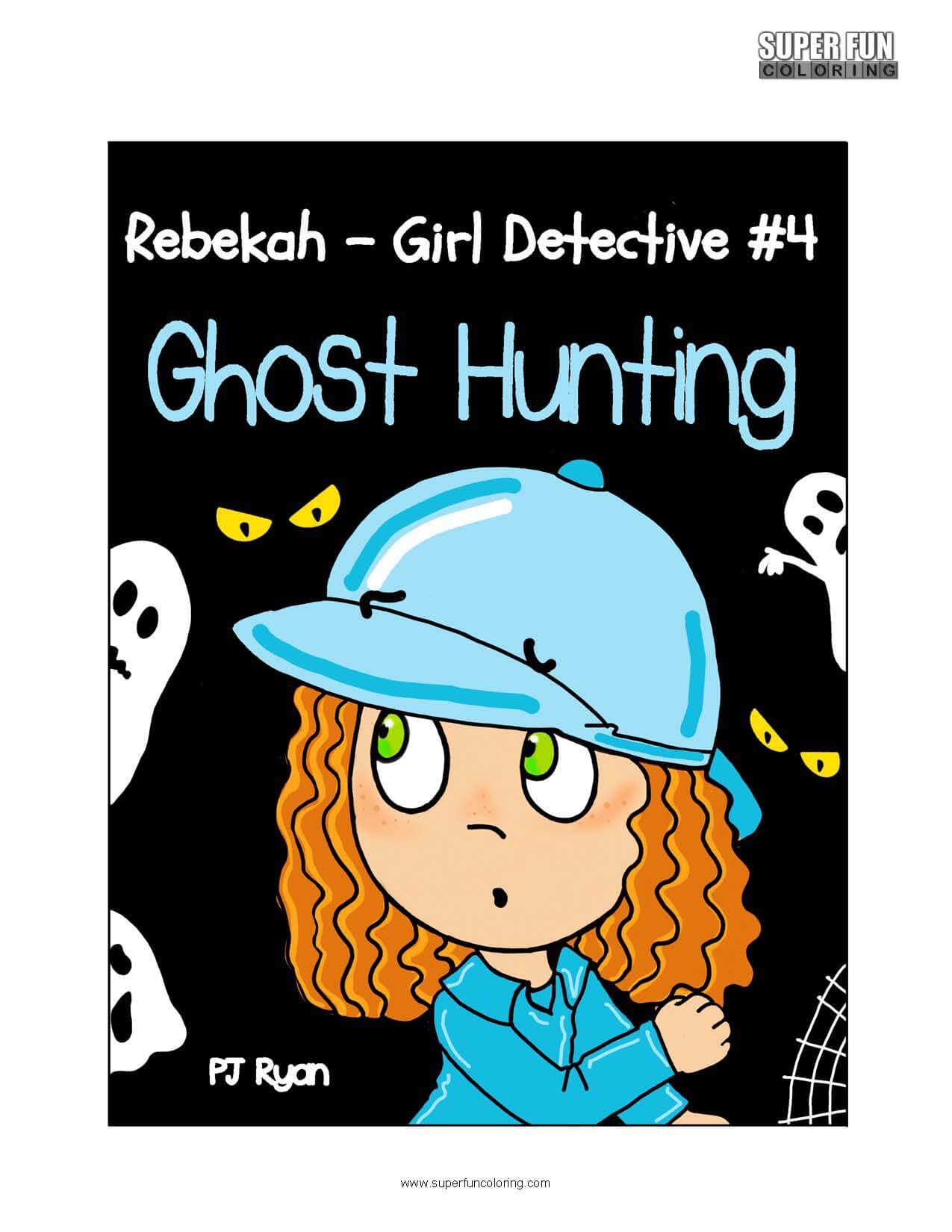 Rebekah Girl Detective book cover Coloring Page