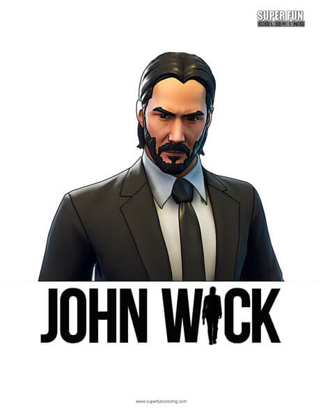 John Wick Coloring Page