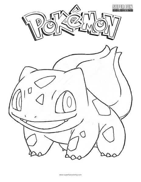 bulbasaur coloring pages for children pokemon