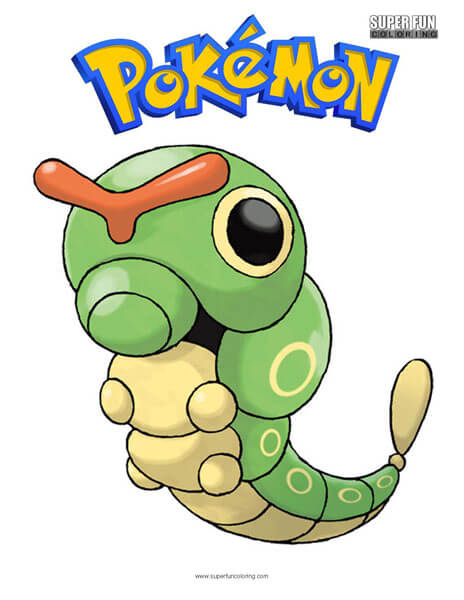 Caterpie Pokemon Coloring Page