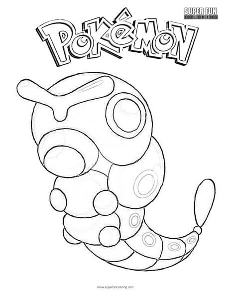 Caterpie Pokemon Coloring Page