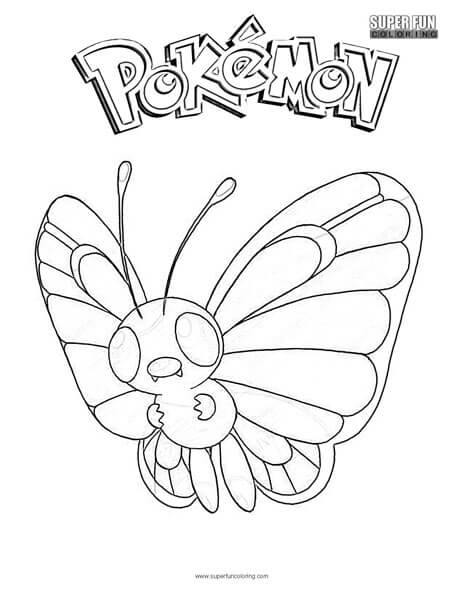 Butterfree Pokemon Coloring Page