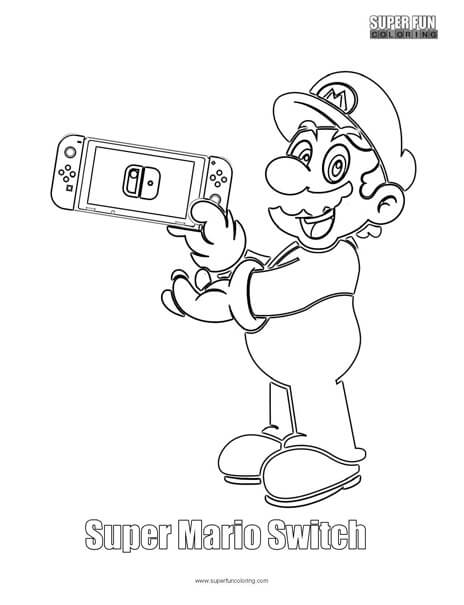 Super Mario Switch Coloring Super Fun Coloring