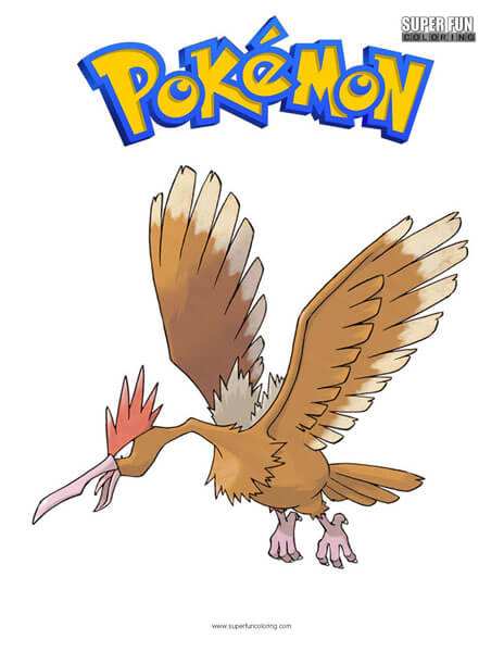 Fearow Pokemon Coloring Page