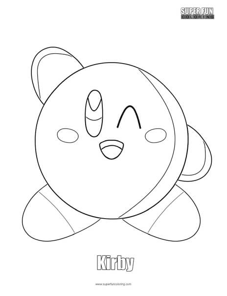 Kirby Coloring Page Nintendo