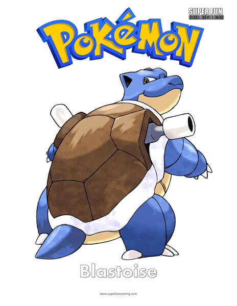 Blastoise Coloring Page