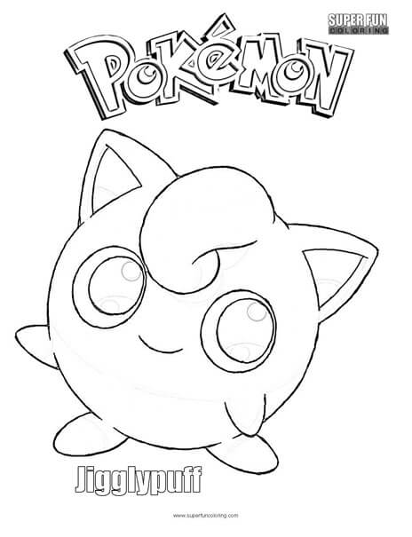 Jigglypuff Free Pokemon Coloring Page