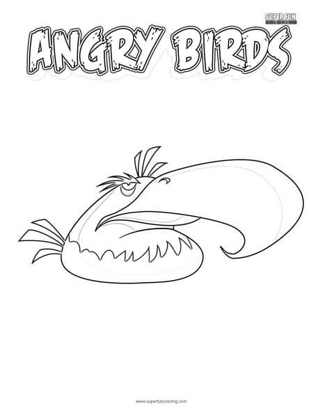 Mighty Eagle Angry Birds Coloring Page
