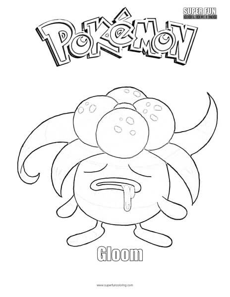 Gloom Free Pokemon Coloring Page