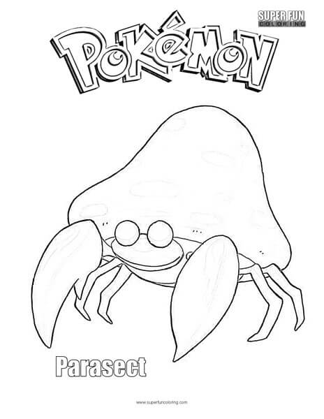 Parasect Free Pokemon Coloring Page
