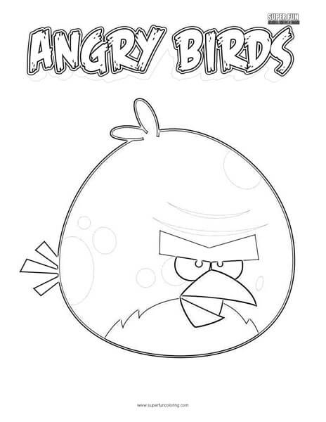 Terence Angry Birds Coloring Page