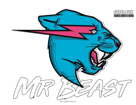 Mr. Beast Coloring Page