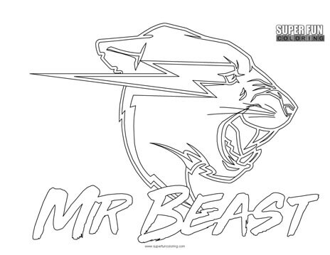 Mr. Beast Youtube Coloring Page