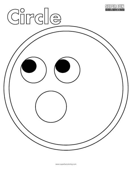 Circle Face Coloring Page