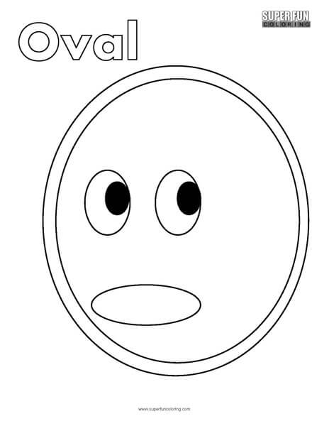 Oval Face Coloring Page