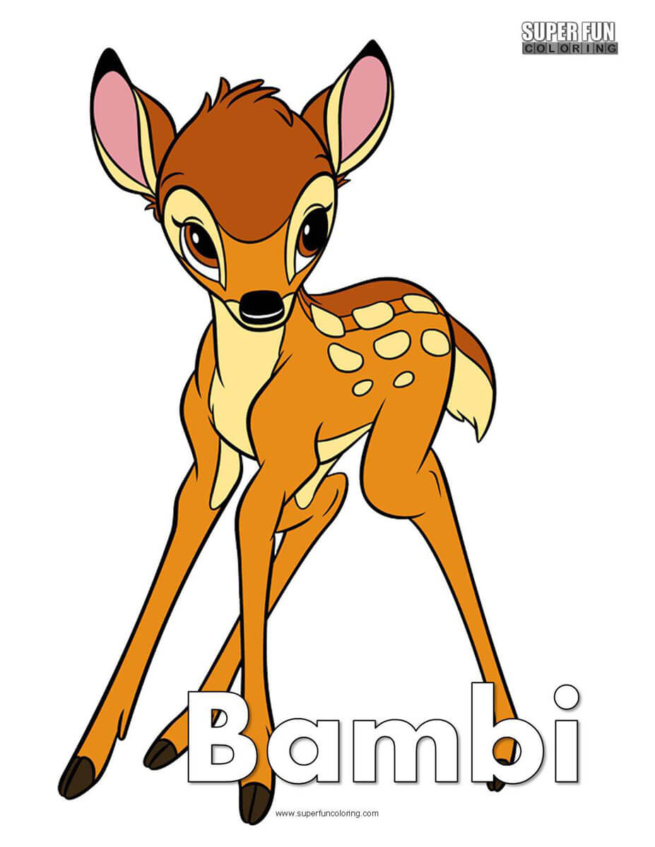Bambi Coloring Page