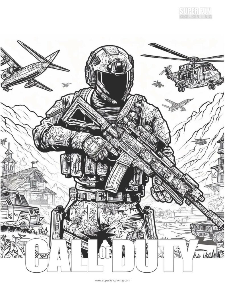 Super Fun Coloring | Call of Duty Soldier