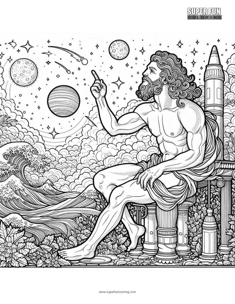 Cronus History Coloring Pages