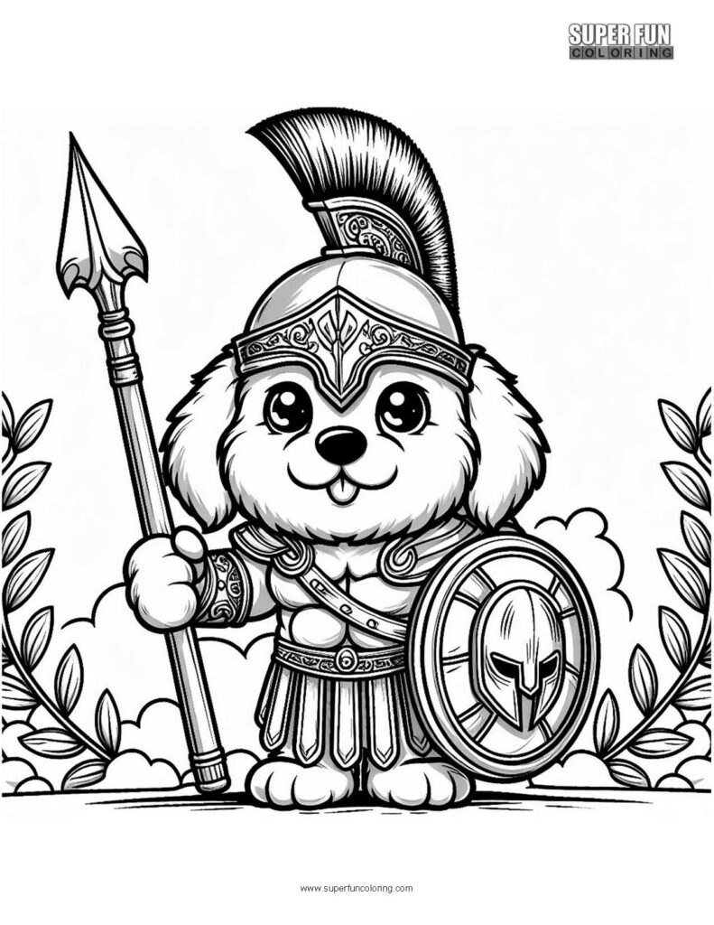 Super Fun Coloring | 300 Puppies Coloring Page