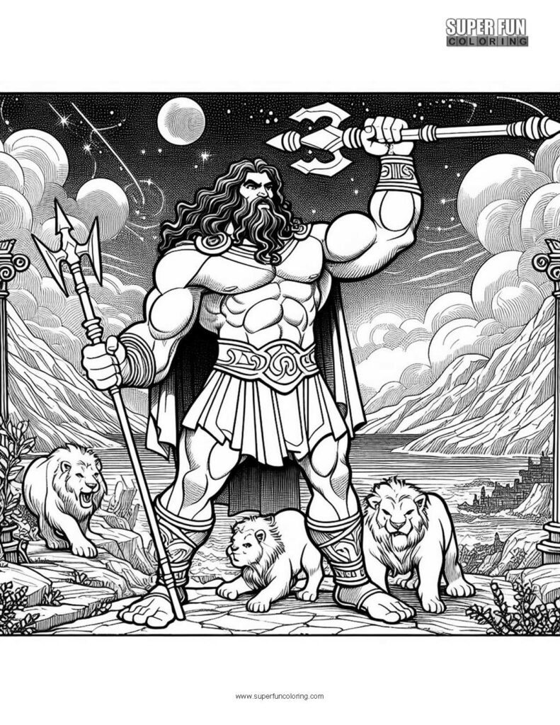 Hercules History Coloring Pages