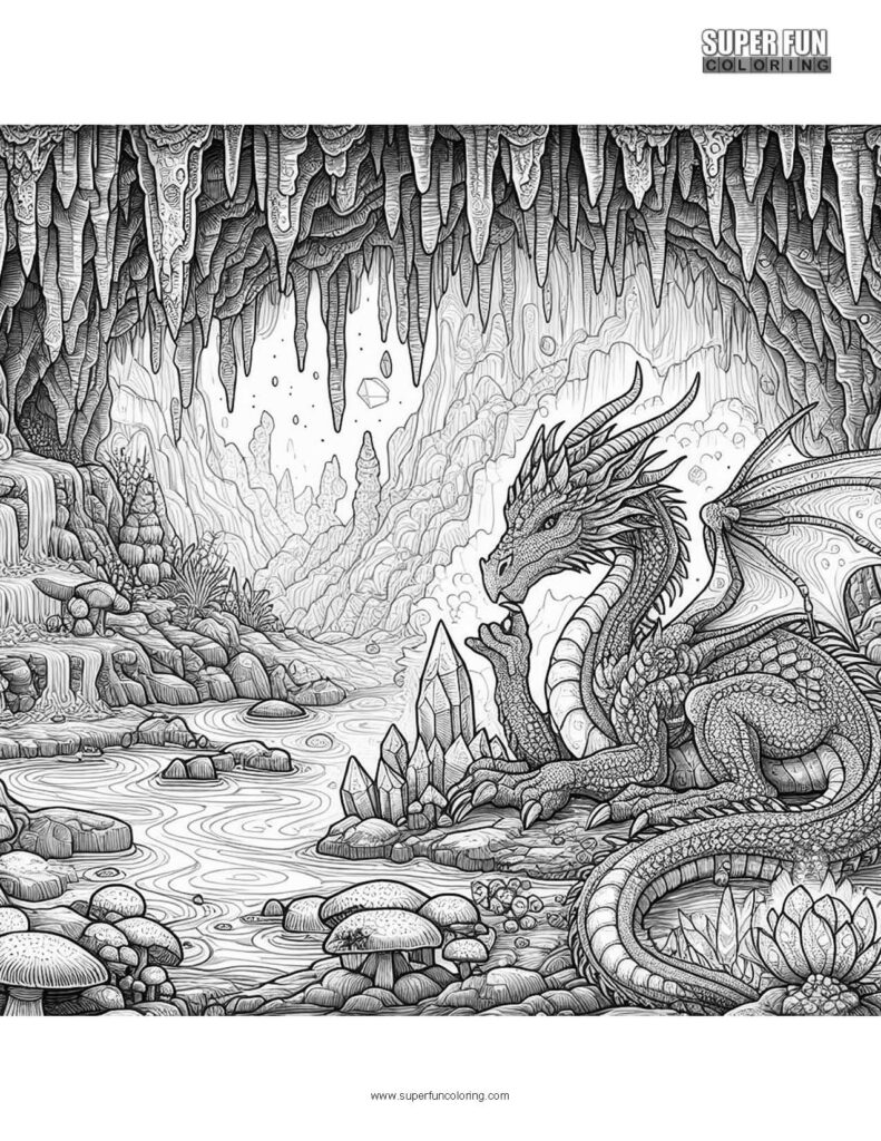 Ancient Dragon coloring page