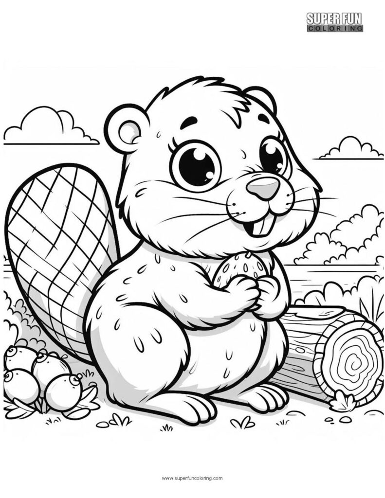 Super Fun Coloring | Cute Beaver