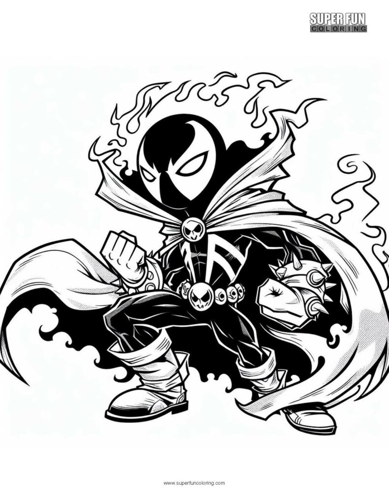 Spawn coloring page