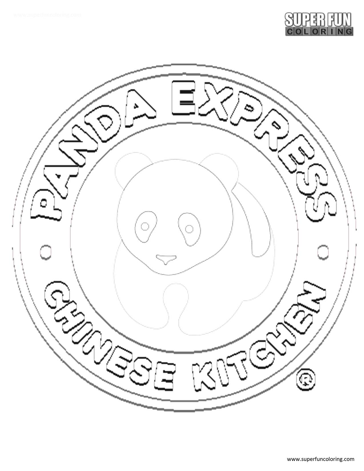 Panda Express Coloring Page