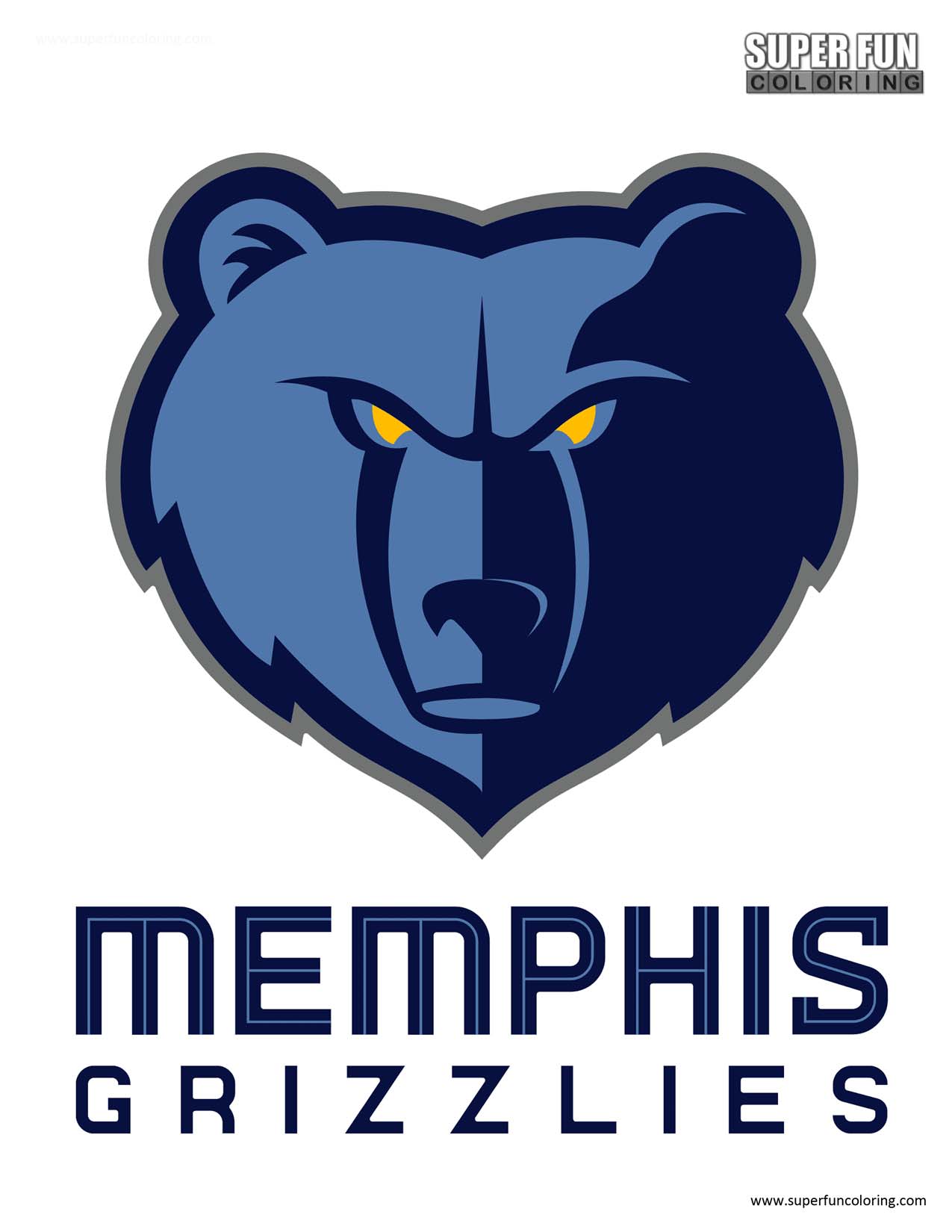 Memphis Grizzlies Coloring Page