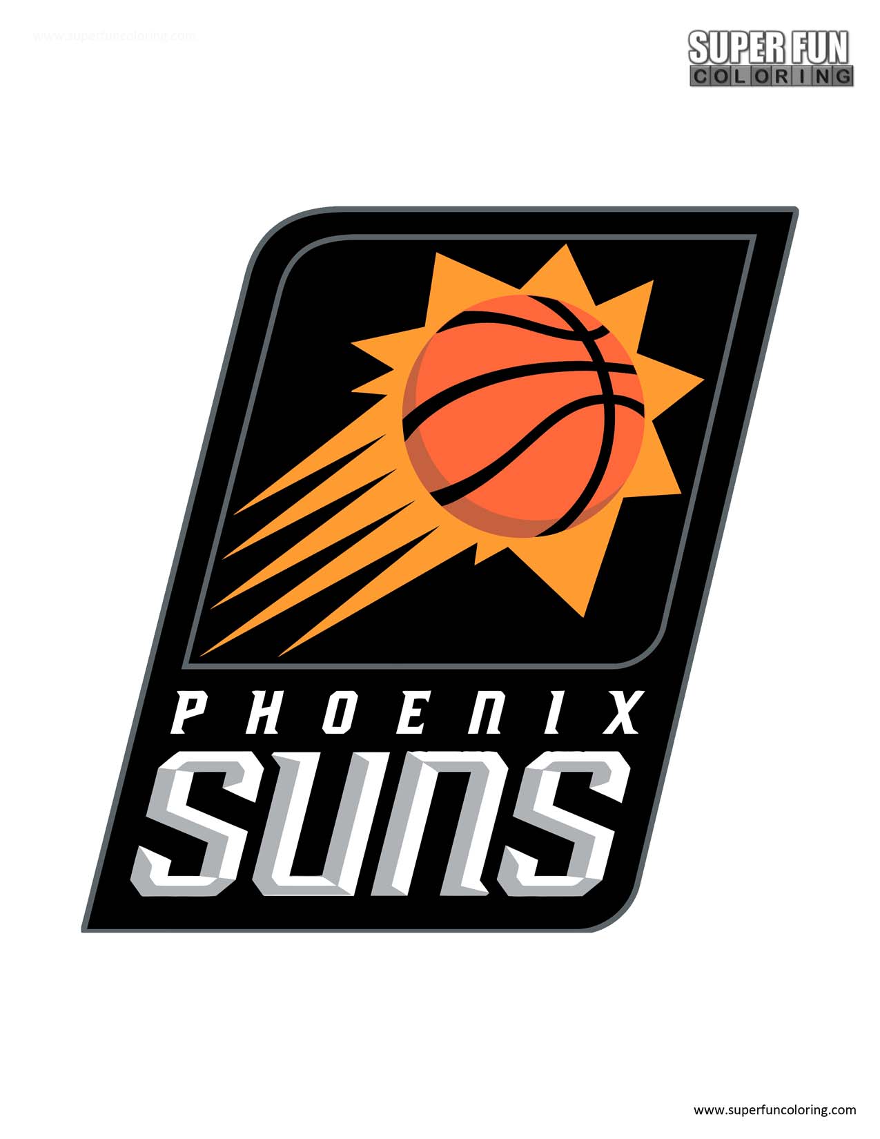 Phoenix Suns Coloring Page