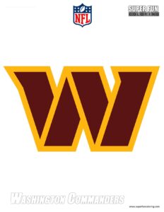 032 NFL Washington Commanders Coloring Page | 032 NFL Washington Commanders Coloring Page