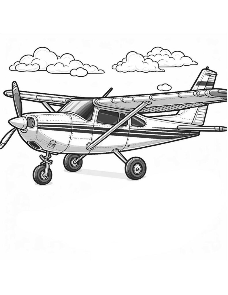48 Airplane Coloring Page|Vehicles