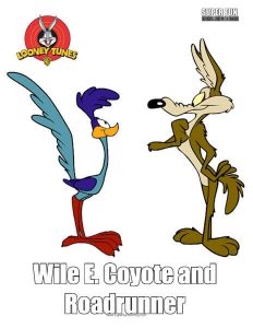 8 Looney Tunes Coyote and Roadrunner